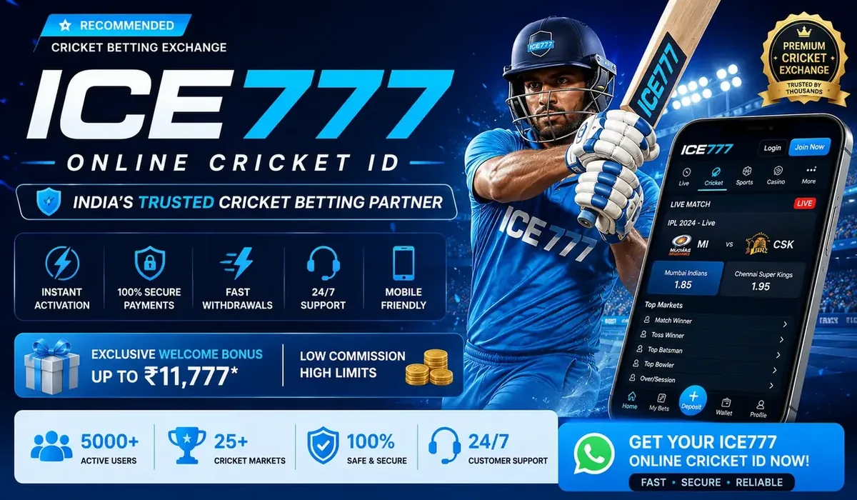 ICE777 online cricket ID — India's trusted cricket betting exchange with live IPL MI vs CSK odds